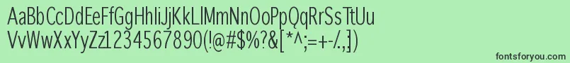 Winterthurcondensed Font – Black Fonts on Green Background