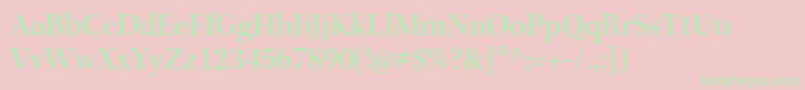 KeplerstdMediumsubh Font – Green Fonts on Pink Background