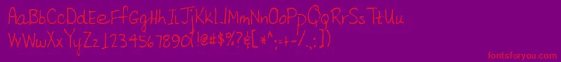 Lisätietoja Lehn154-fontista Lehn154-fontti – punaiset fontit violetilla taustalla