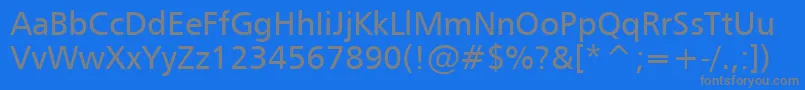 Więcej informacji o czcionce Humanist777Tl Czcionka Humanist777Tl – szare czcionki na niebieskim tle