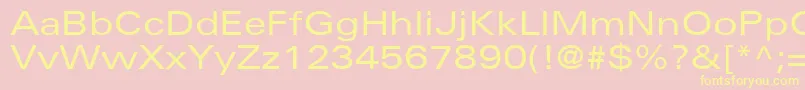 NovaExpandedSsiExpanded Font – Yellow Fonts on Pink Background