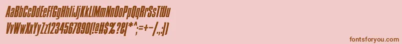 Más sobre la fuente Condens1 fuente Condens1 – Fuentes Marrones Sobre Fondo Rosa