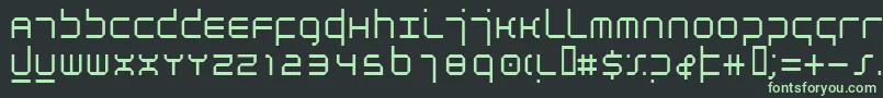Шрифт AtmosphereLight – зелёные шрифты на чёрном фоне