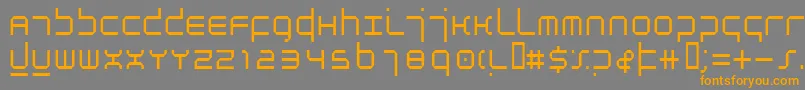 AtmosphereLight Font – Orange Fonts on Gray Background