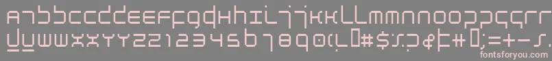 AtmosphereLight Font – Pink Fonts on Gray Background