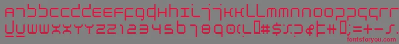 AtmosphereLight Font – Red Fonts on Gray Background
