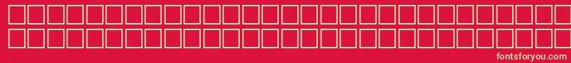 フォントMcsHor1SISnail2000 – 赤い背景に緑の文字