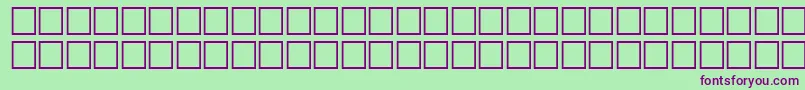 McsHor1SISnail2000 Font – Purple Fonts on Green Background