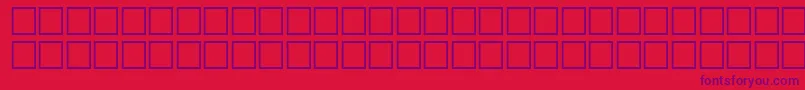 McsHor1SISnail2000 Font – Purple Fonts on Red Background