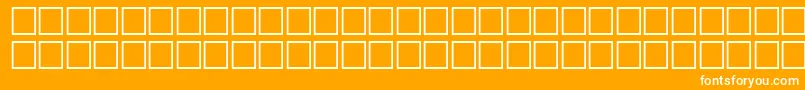 McsHor1SISnail2000-Schriftart – Weiße Schriften auf orangefarbenem Hintergrund