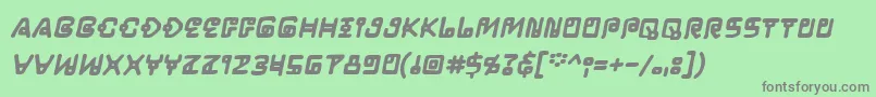 LifeformBbBold Font – Gray Fonts on Green Background