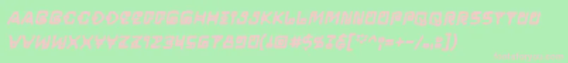 LifeformBbBold Font – Pink Fonts on Green Background