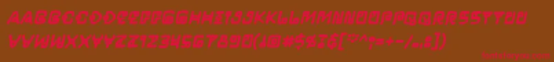 LifeformBbBold Font – Red Fonts on Brown Background