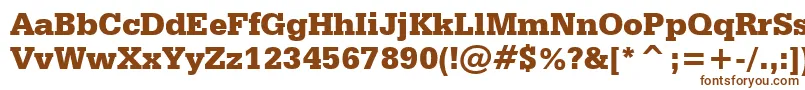 SerifaBlackBt Font – Brown Fonts