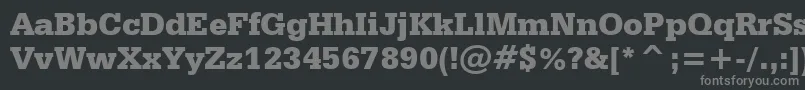 Подробнее о шрифте SerifaBlackBt Шрифт SerifaBlackBt – серые шрифты на чёрном фоне
