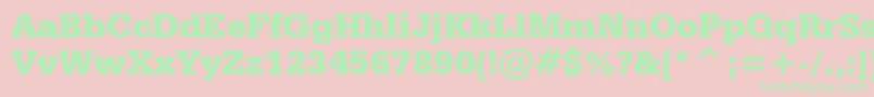 More about SerifaBlackBt Font SerifaBlackBt Font – Green Fonts on Pink Background