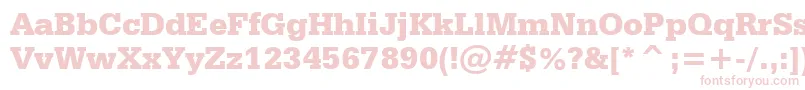 fuente SerifaBlackBt – Fuentes Rosadas Sobre Fondo Blanco