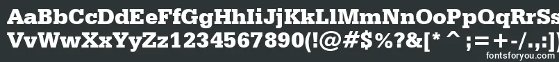 SerifaBlackBt Font – White Fonts on Black Background