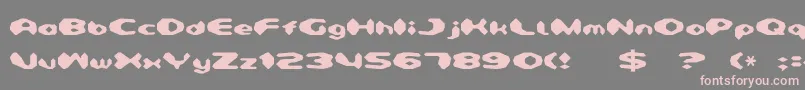Шрифт Detonator – розовые шрифты на сером фоне