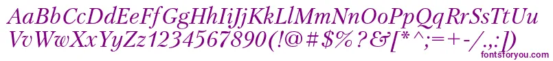 PetersburgcItalic Font – Purple Fonts