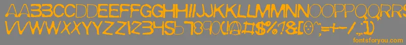 Meirrg Font – Orange Fonts on Gray Background