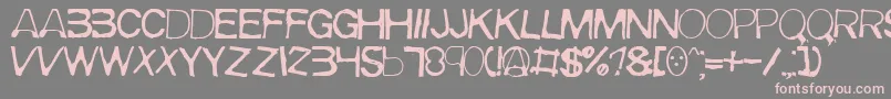 Meirrg Font – Pink Fonts on Gray Background