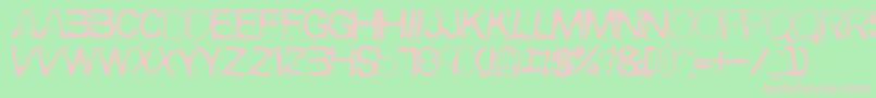 Meirrg Font – Pink Fonts on Green Background
