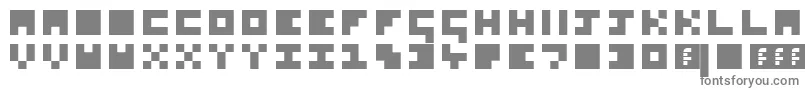 SoSquare-fontti – harmaat kirjasimet valkoisella taustalla