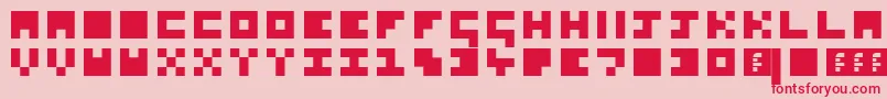 SoSquare Font – Red Fonts on Pink Background