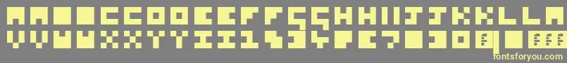 SoSquare Font – Yellow Fonts on Gray Background