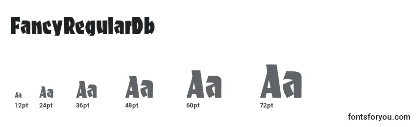 FancyRegularDb Font Sizes