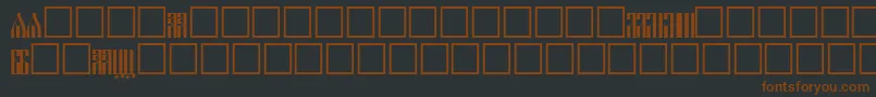 Шрифт SlavjanicNormal – коричневые шрифты на чёрном фоне