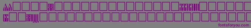 SlavjanicNormal Font – Purple Fonts on Gray Background