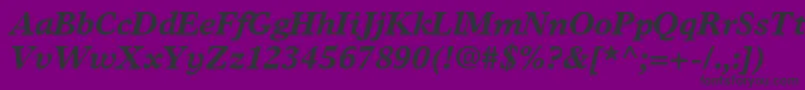 GrecoEuropaSsiBoldItalic Font – Black Fonts on Purple Background