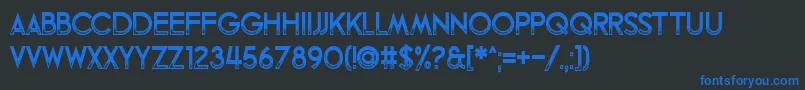Fandomonium Font – Blue Fonts on Black Background