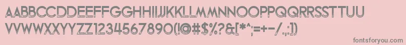 Fandomonium Font – Gray Fonts on Pink Background