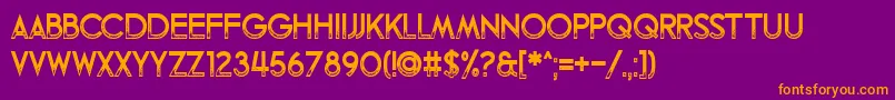 Fandomonium Font – Orange Fonts on Purple Background