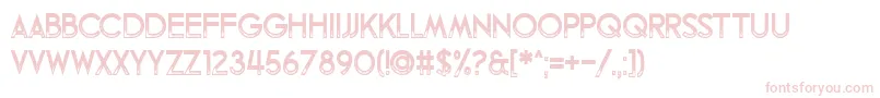 Шрифт Fandomonium – розовые шрифты на белом фоне