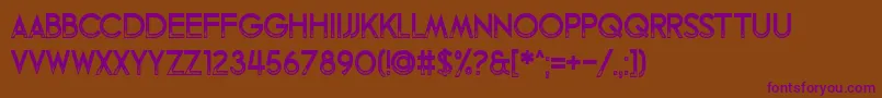 Fandomonium Font – Purple Fonts on Brown Background