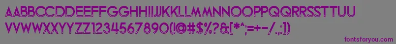Fandomonium Font – Purple Fonts on Gray Background
