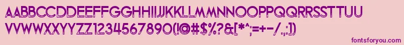 Fandomonium Font – Purple Fonts on Pink Background