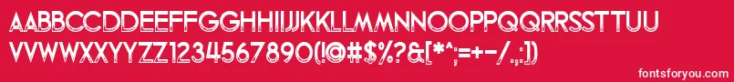 Fandomonium Font – White Fonts on Red Background