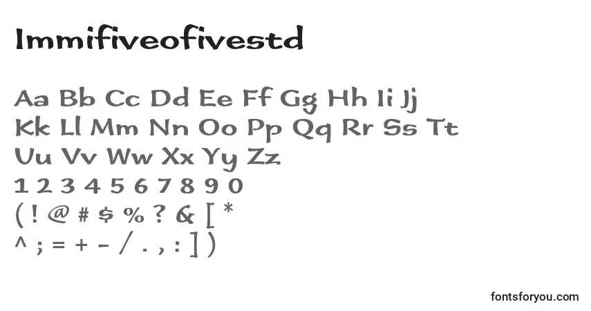 Fuente Immifiveofivestd - alfabeto, números, caracteres especiales