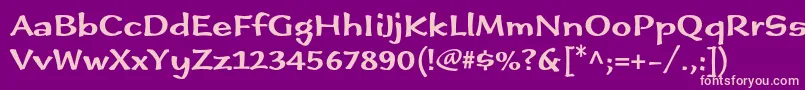 Immifiveofivestd Font – Pink Fonts on Purple Background