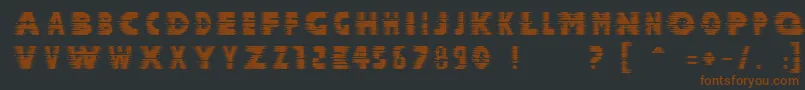 Halcion ffy Font – Brown Fonts on Black Background