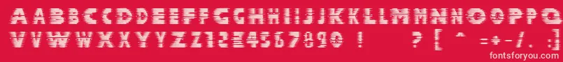 Halcion ffy Font – Pink Fonts on Red Background
