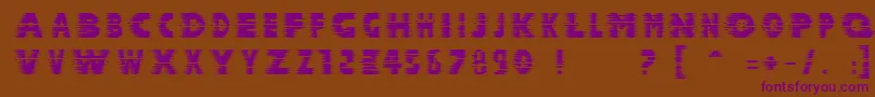 Halcion ffy Font – Purple Fonts on Brown Background