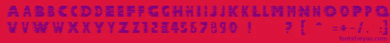 Шрифт Halcion ffy – фиолетовые шрифты на красном фоне