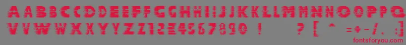 Halcion ffy Font – Red Fonts on Gray Background