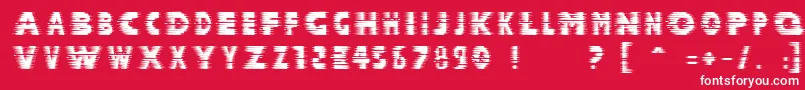 Halcion ffy Font – White Fonts on Red Background